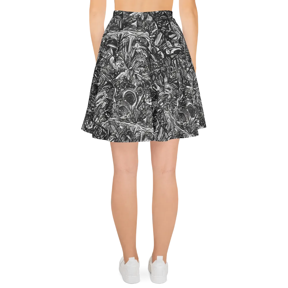 Obsidian Riddle on Skater Skirt — Back