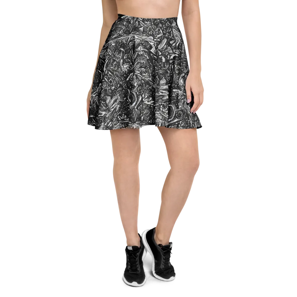 Obsidian Riddle on Skater Skirt — Front