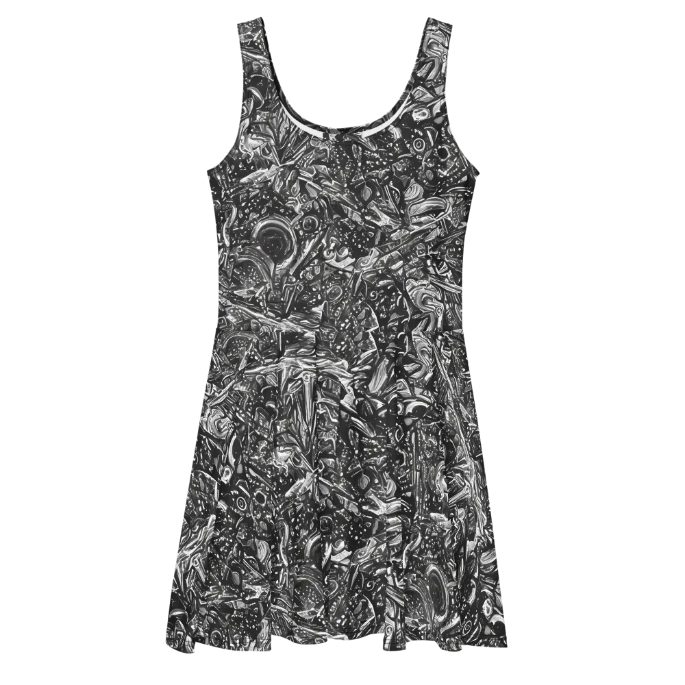 Obsidian Riddle on Skater Dress — Front