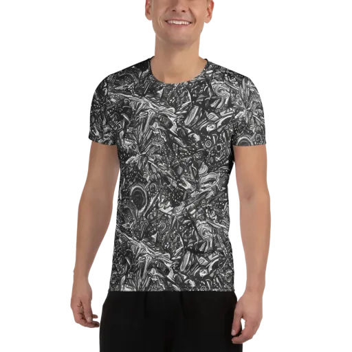 Obsidian Riddle on a Men's Athletic T-Shirt