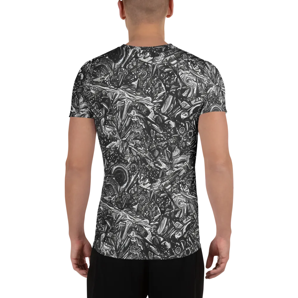Obsidian Riddle on Men's Athletic T-Shirt — Back