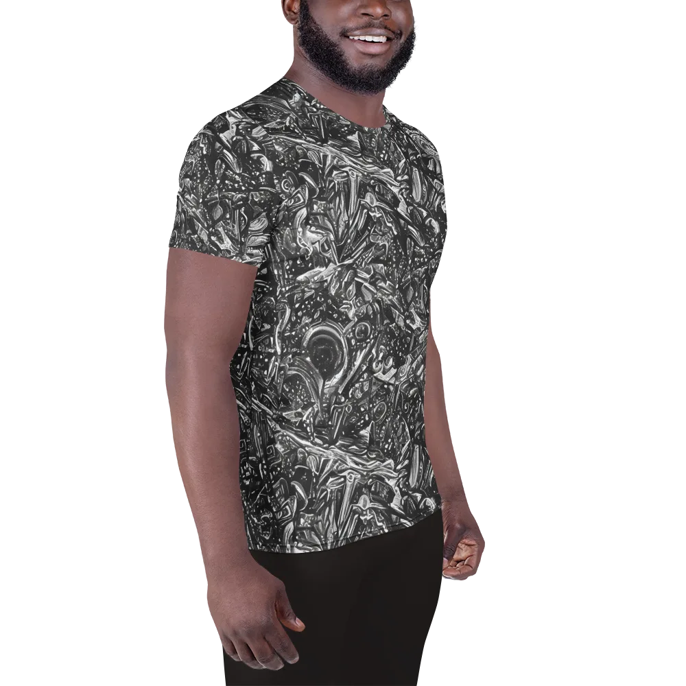 Obsidian Riddle on Men's Athletic T-Shirt — Right