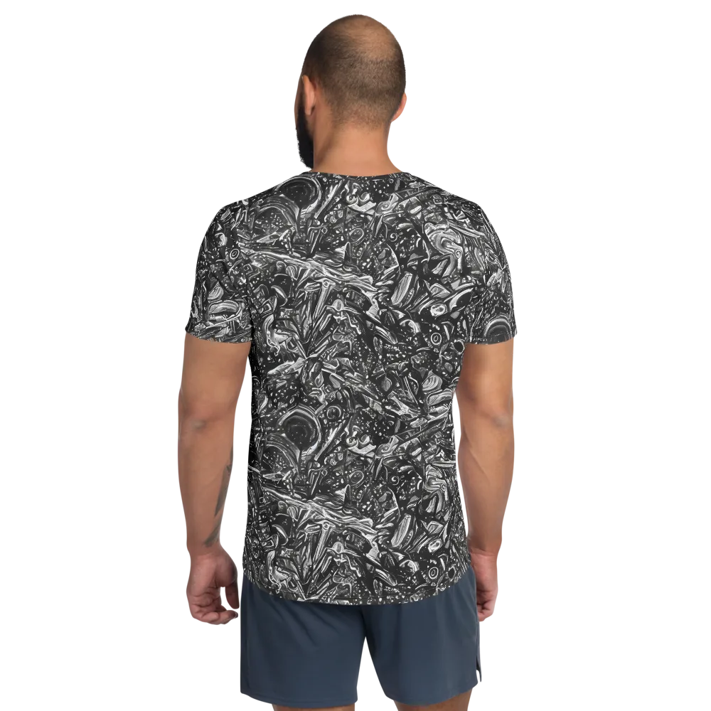 Obsidian Riddle on Men's Athletic T-Shirt — Back
