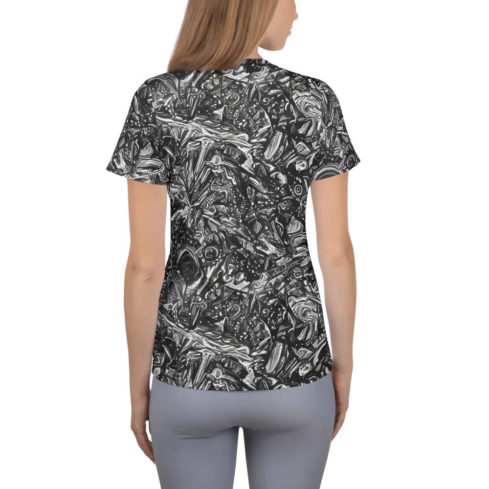 Obsidian Riddle on Women's Athletic T-Shirt — Back