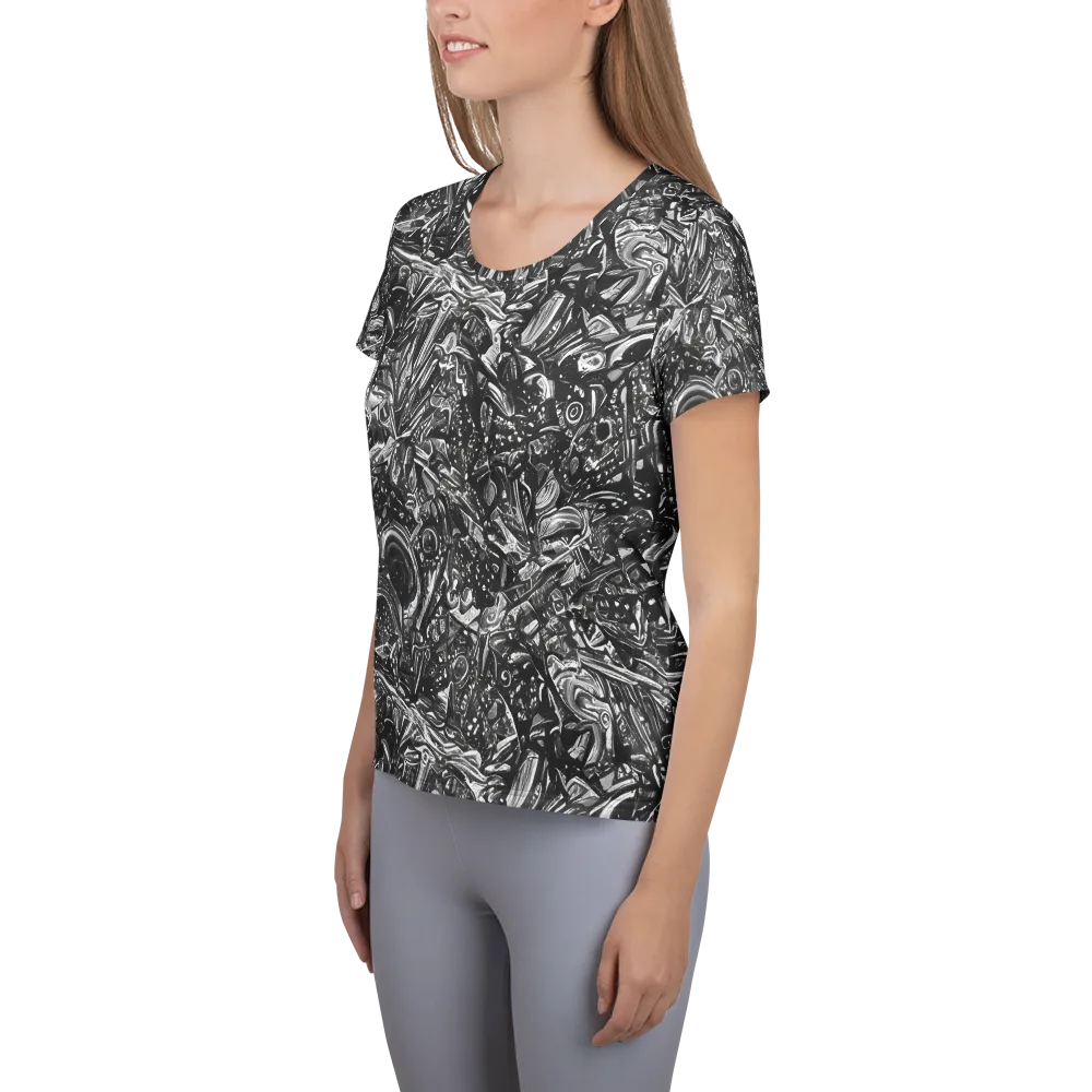 Obsidian Riddle on Women's Athletic T-Shirt — Left