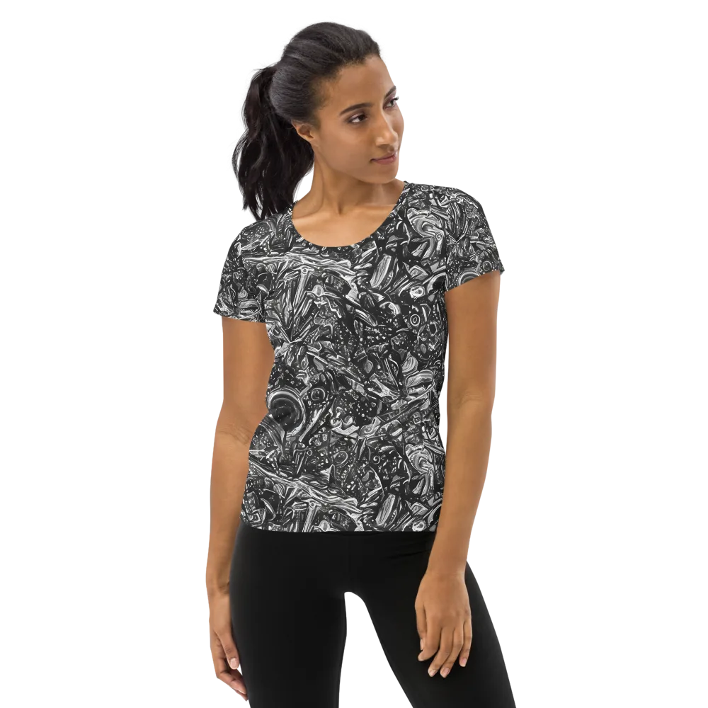 Obsidian Riddle on Women's Athletic T-Shirt — Front