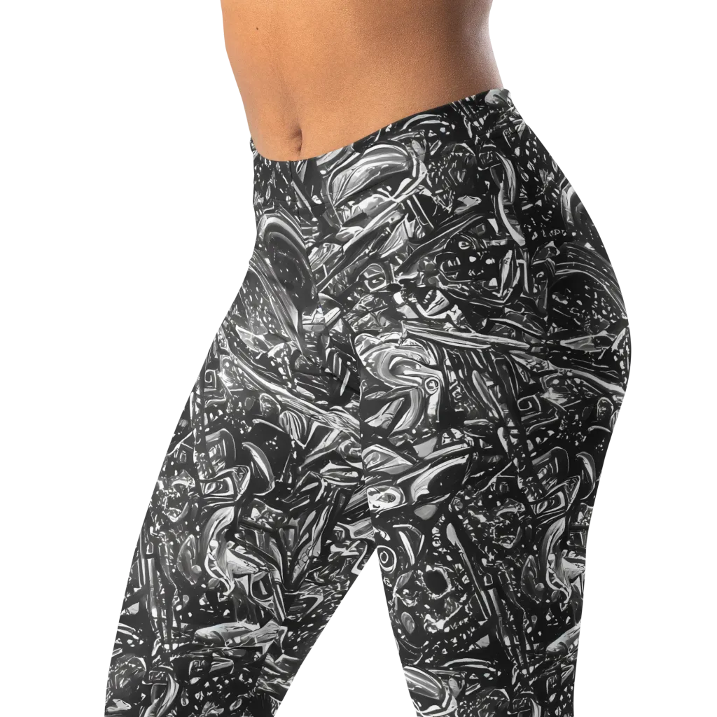 Obsidian Riddle on Leggings — Left Front