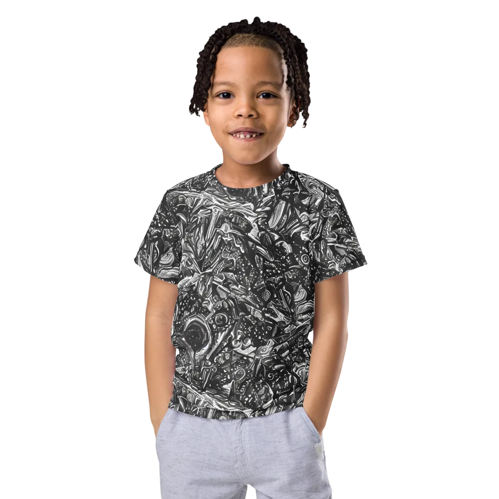 Obsidian Riddle on Kids Crew Neck T-Shirt — Front