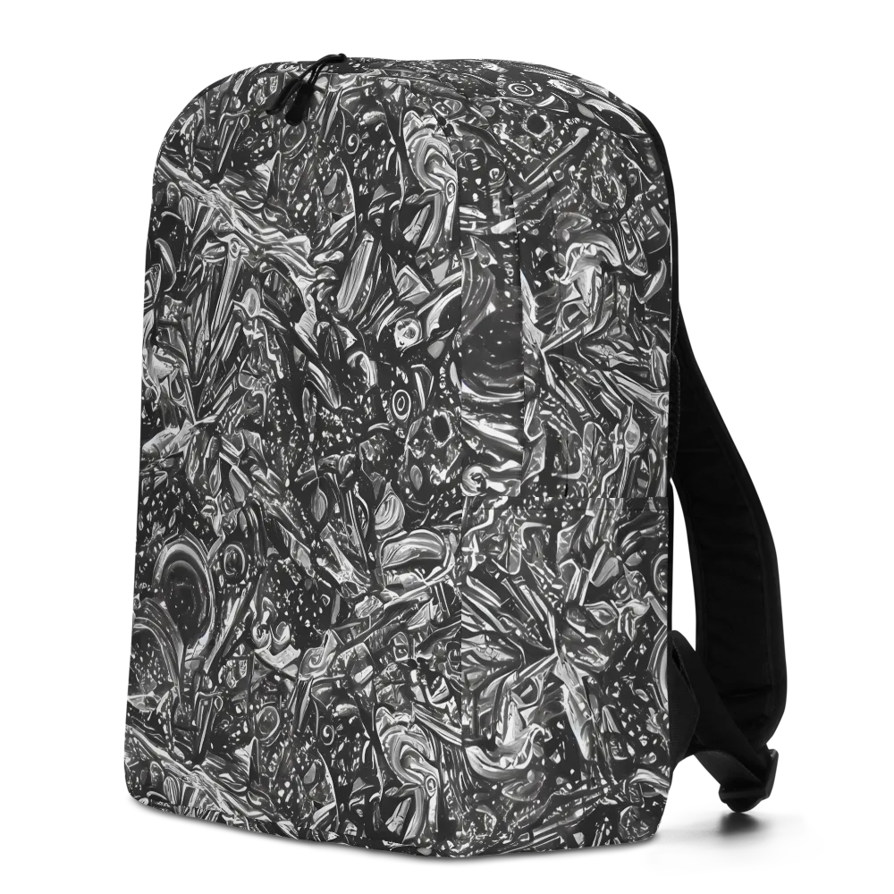 Obsidian Riddle on Minimalist Backpack — Left
