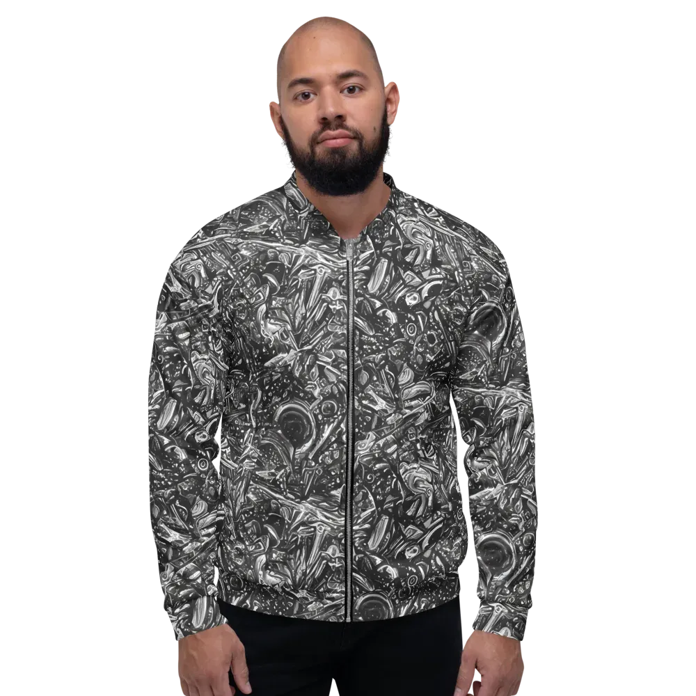 Obsidian Riddle on Bomber Jacket — Front