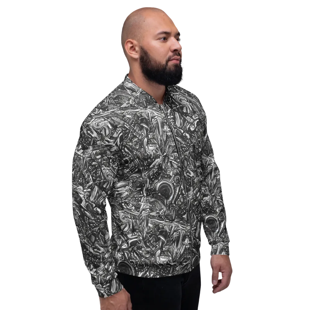 Obsidian Riddle on Bomber Jacket — Right