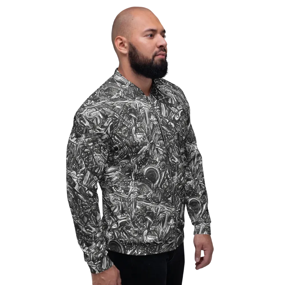 Obsidian Riddle on Bomber Jacket — Right
