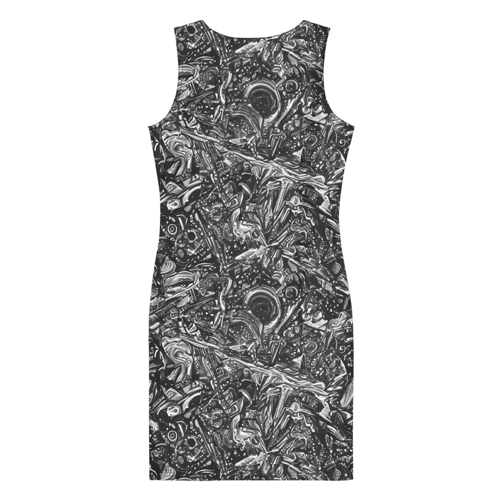 Obsidian Riddle on Bodycon Dress — Back