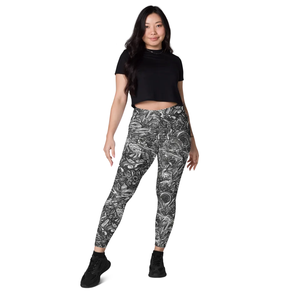 Obsidian Riddle on Leggings with Pockets — Front