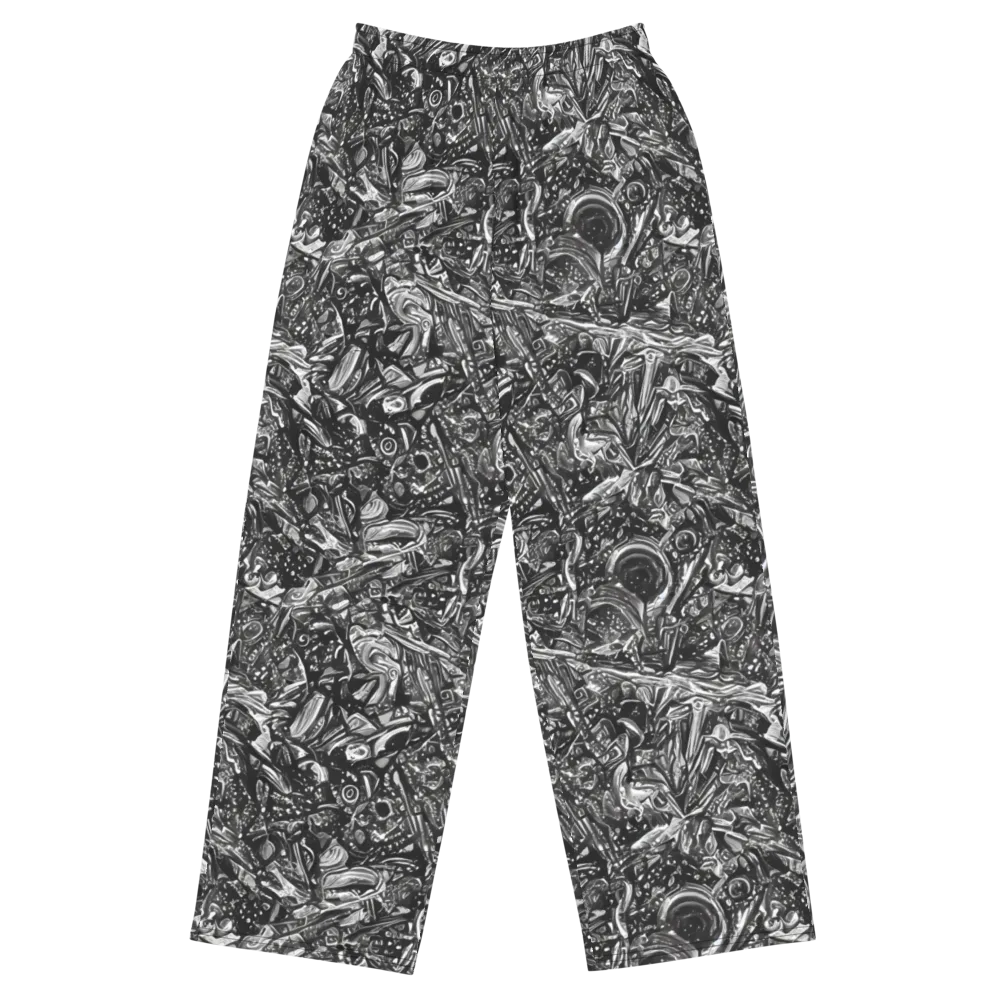 Obsidian Riddle on Wide-Leg Pants — Front