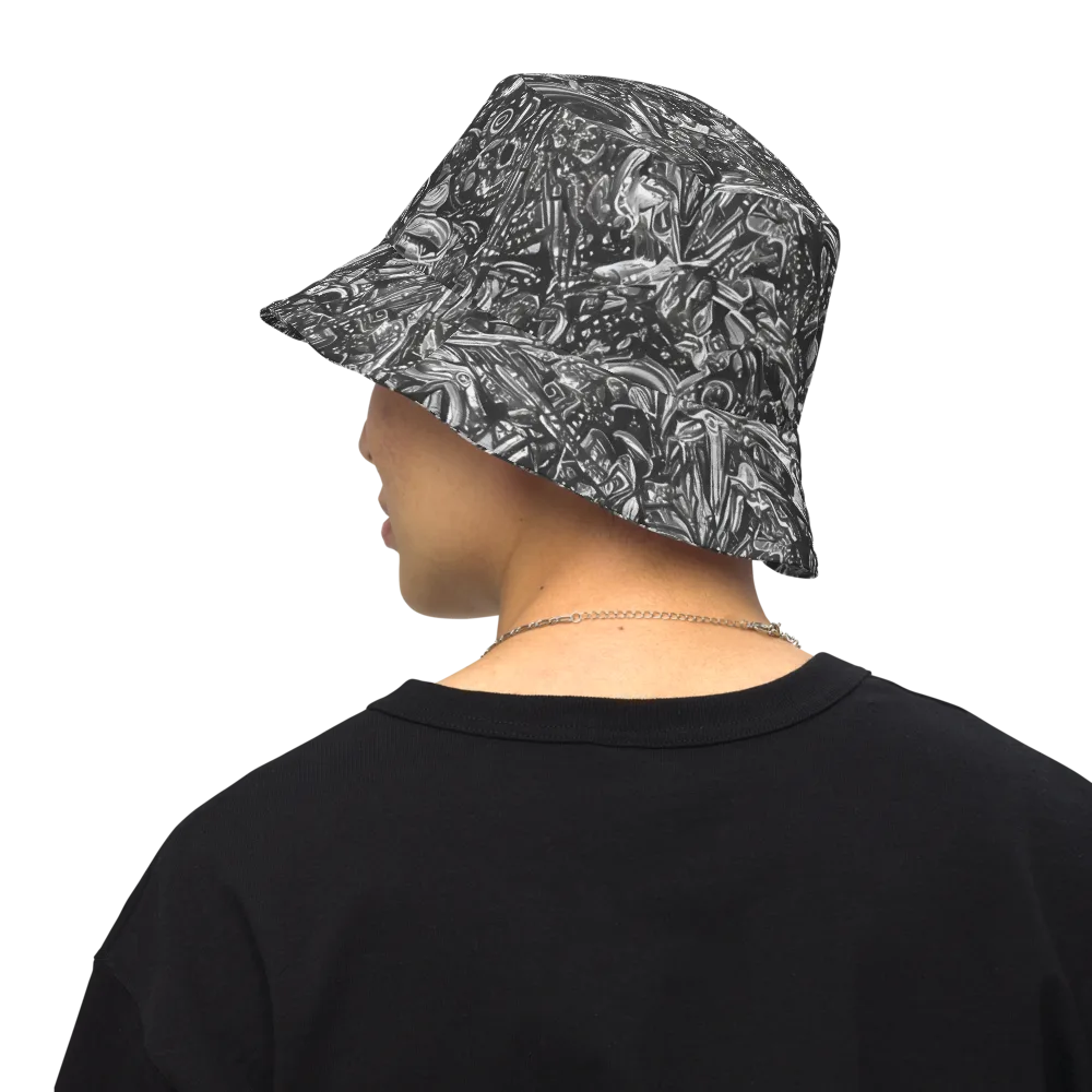 Obsidian Riddle on Reversible Bucket Hat — Back Inside
