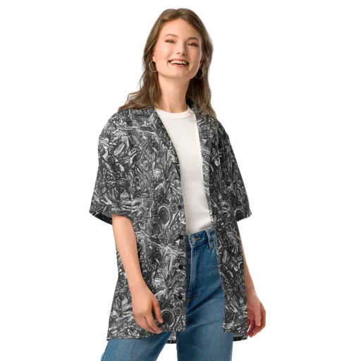 Obsidian Riddle on a Button Shirt
