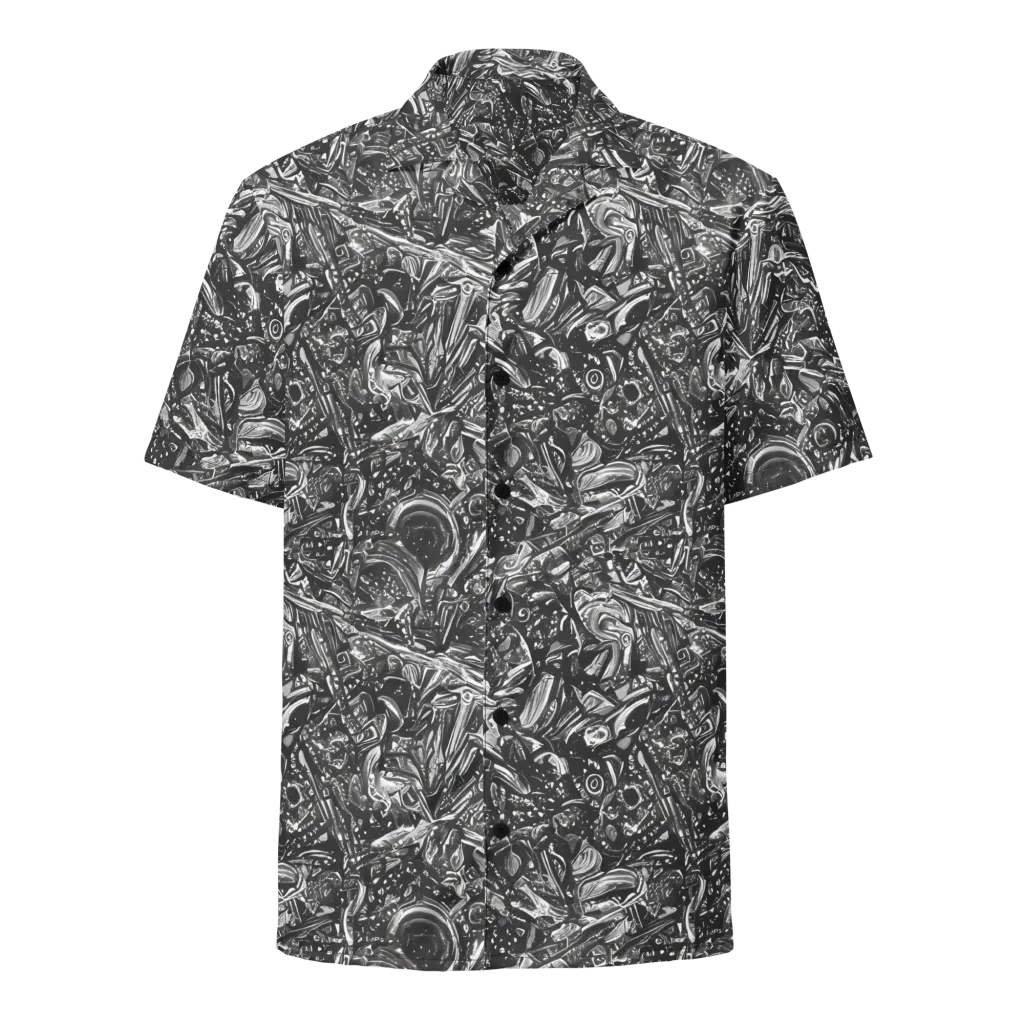 Obsidian Riddle on Button Shirt — Front