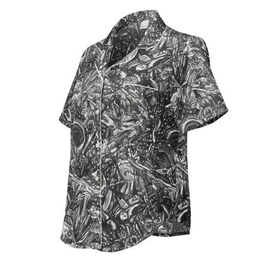 Obsidian Riddle on a Women's Short Sleeve Pajama Top