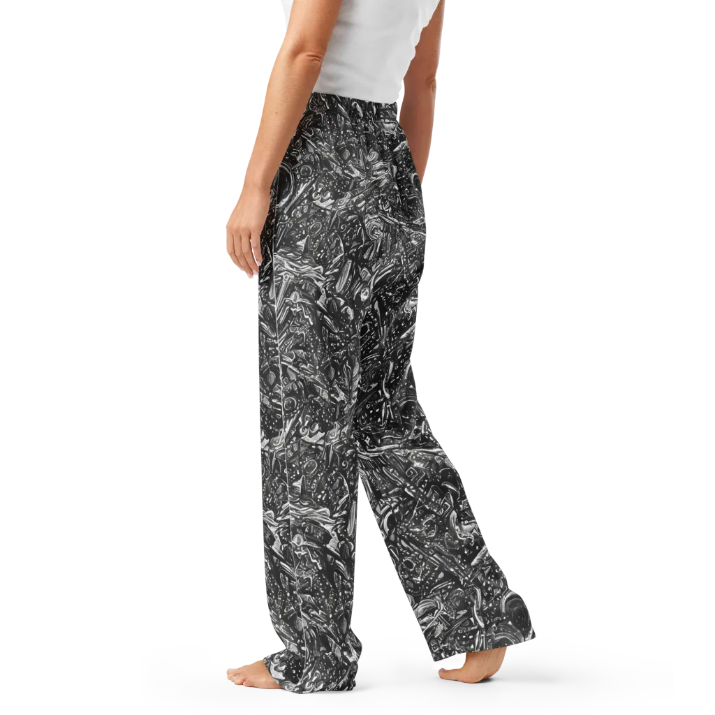 Obsidian Riddle on Women's Pajama Pants — Left