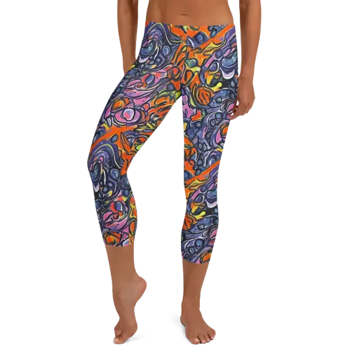 Molten Pop on a Capri Leggings