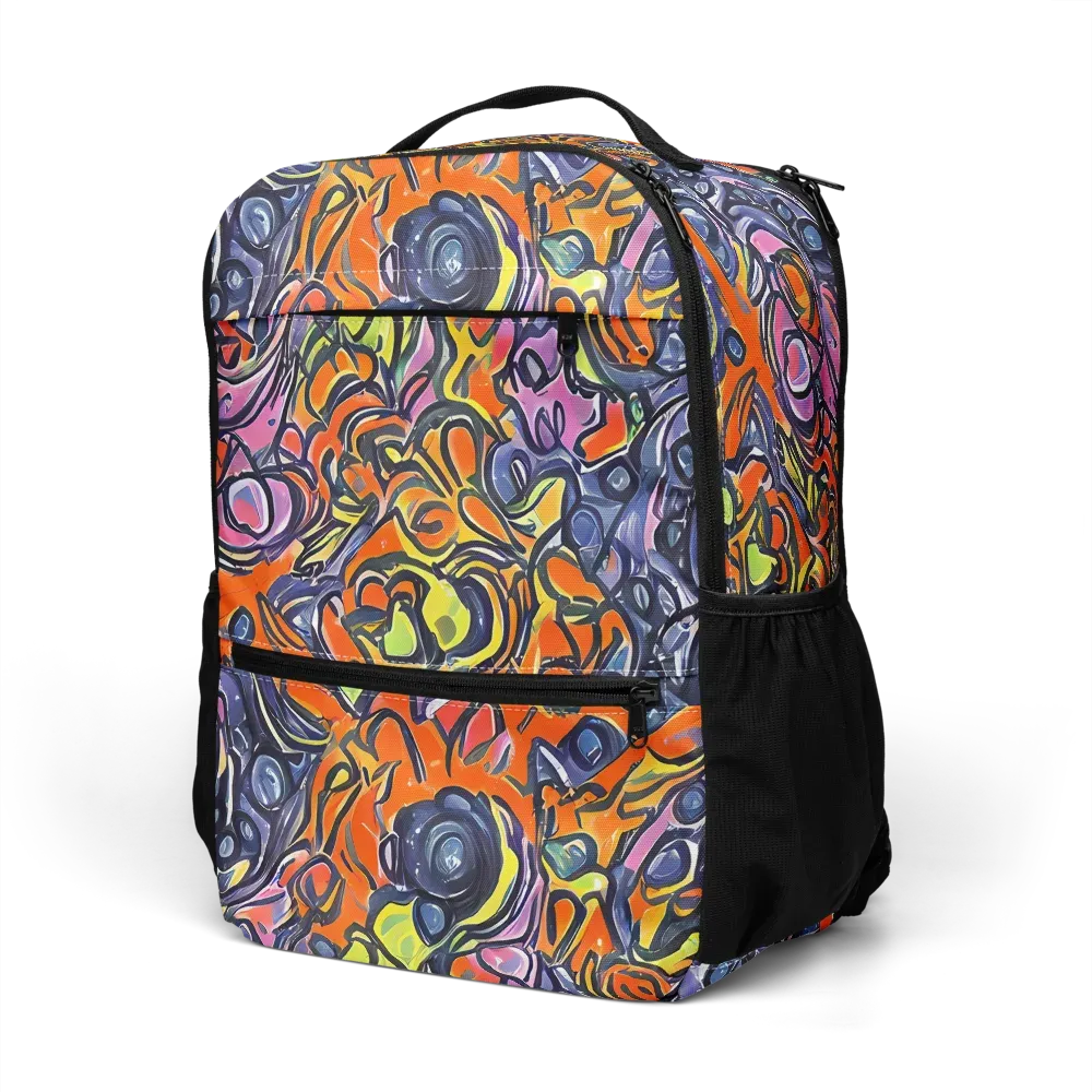 Molten Pop on Utility Backpack — Left Front