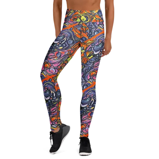 Molten Pop on a Yoga Leggings