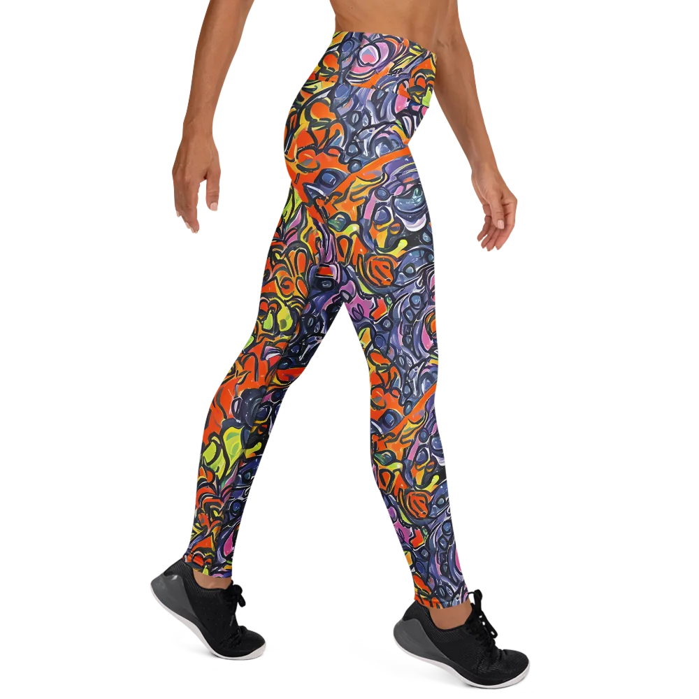 Molten Pop on Yoga Leggings — Right