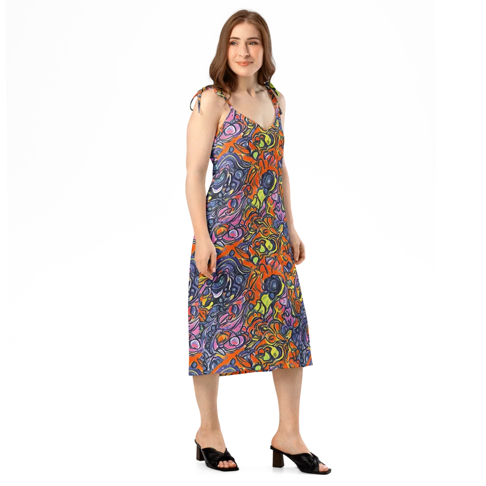 Molten Pop on Slip Dress — Right Front