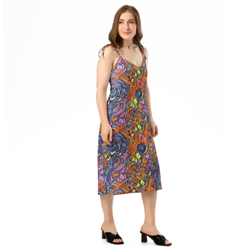 Molten Pop on a Slip Dress