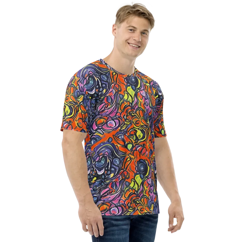 Molten Pop on Men's Crew Neck T-Shirt — Right