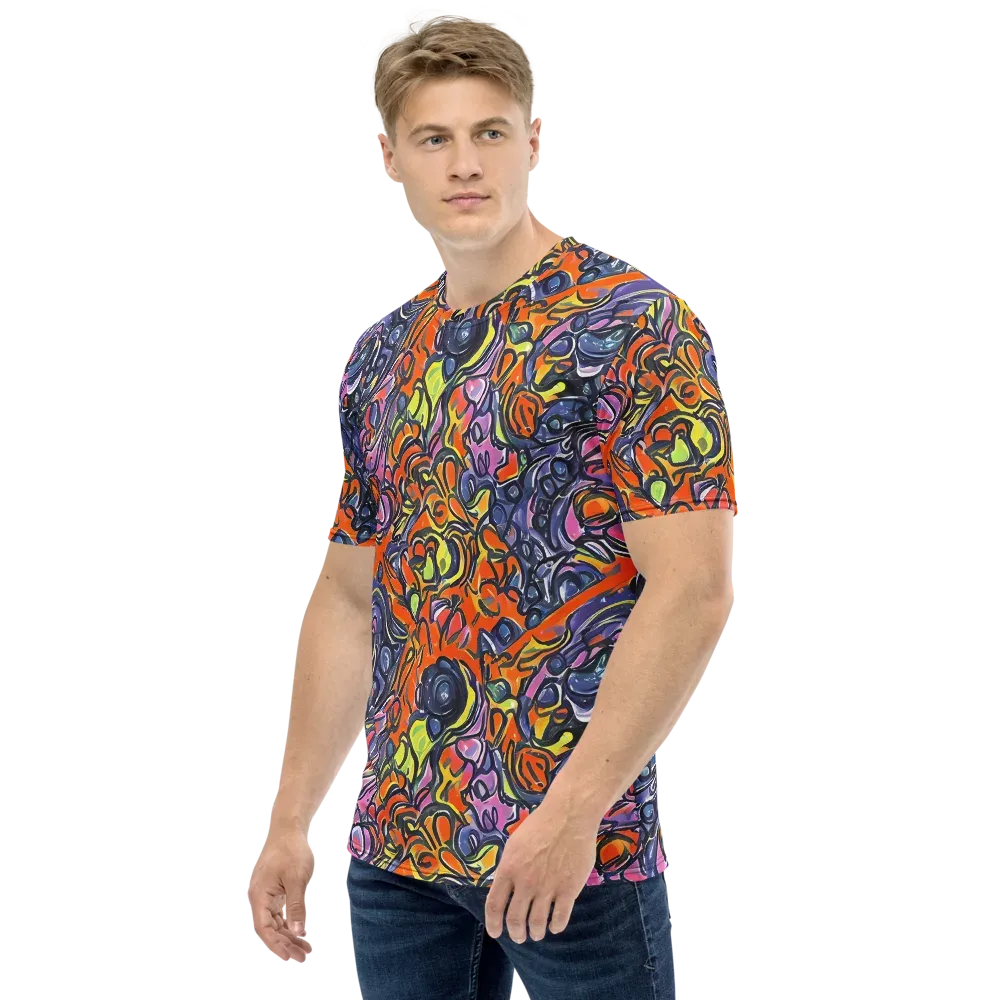 Molten Pop on Men's Crew Neck T-Shirt — Left