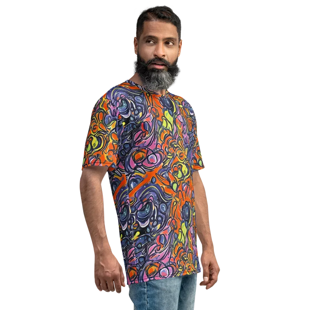 Molten Pop on Men's Crew Neck T-Shirt — Right