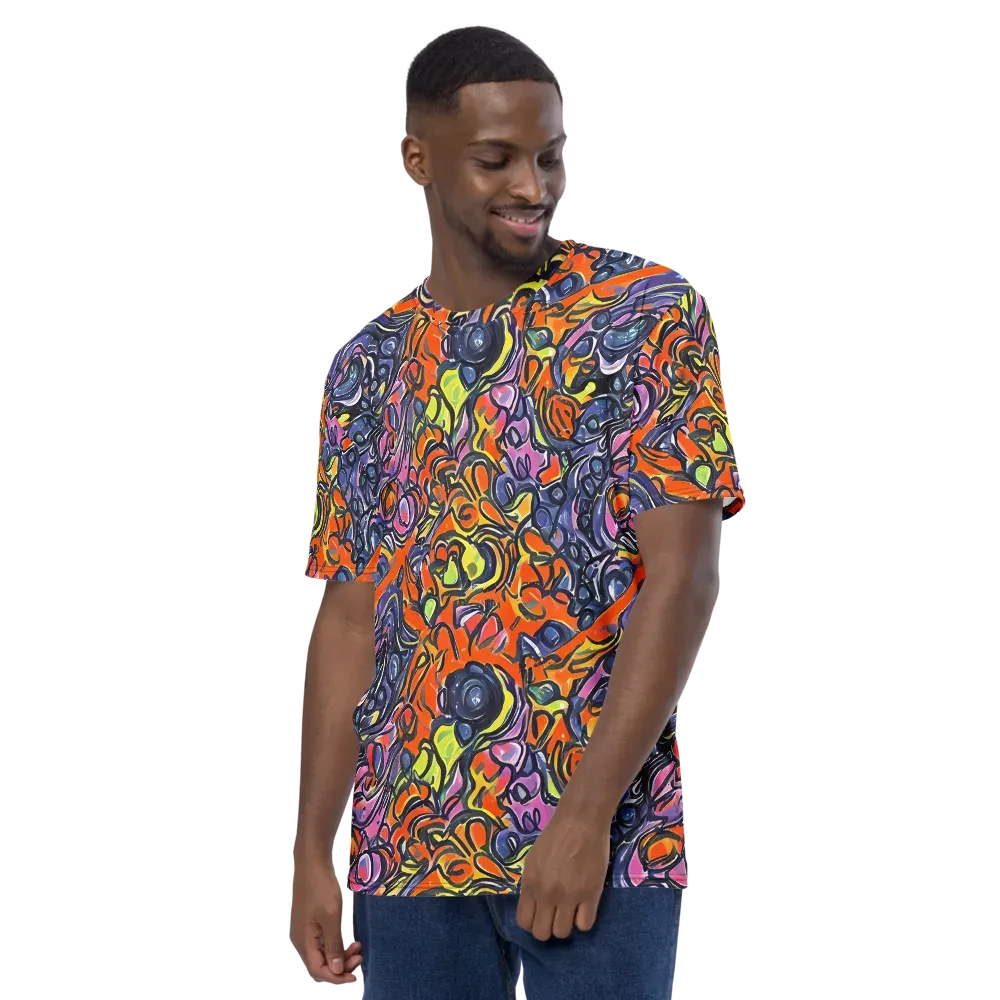 Molten Pop on Men's Crew Neck T-Shirt — Left