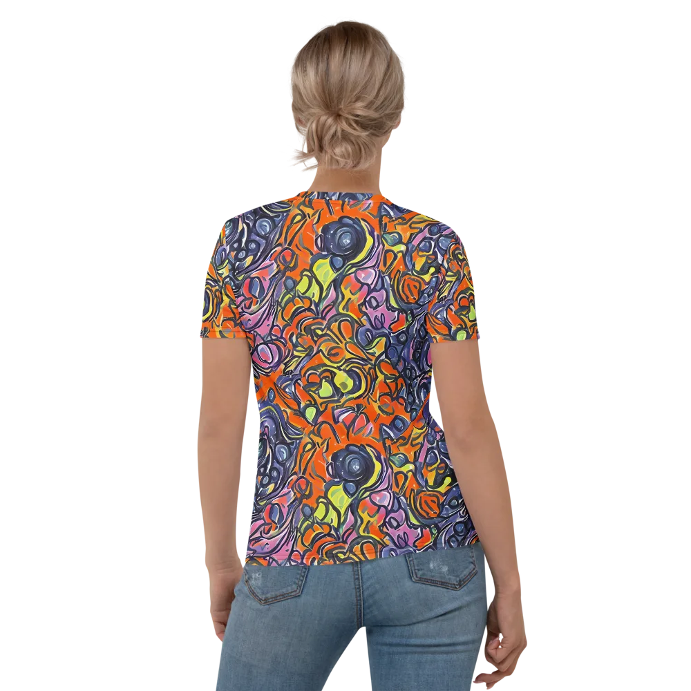 Molten Pop on Women's Crew Neck T-Shirt — Back