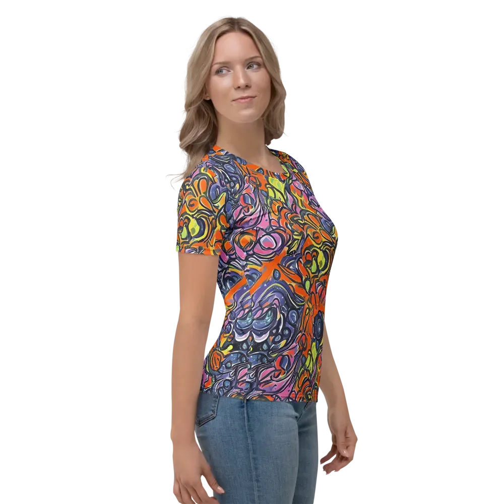 Molten Pop on Women's Crew Neck T-Shirt — Right