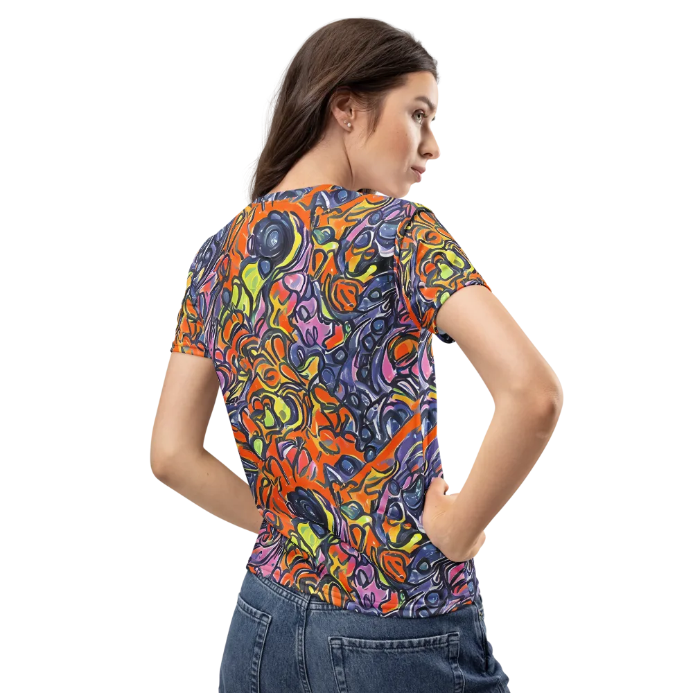 Molten Pop on Women's Crew Neck T-Shirt — Back