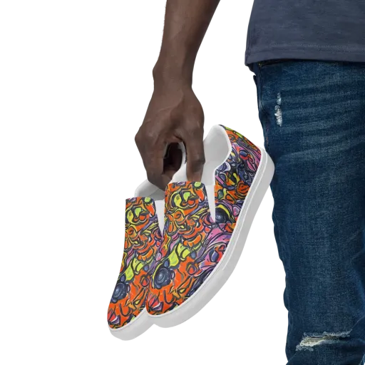 Molten Pop on a Men's Slip-On Canvas Shoes