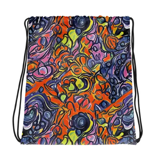 Molten Pop on a Drawstring Bag