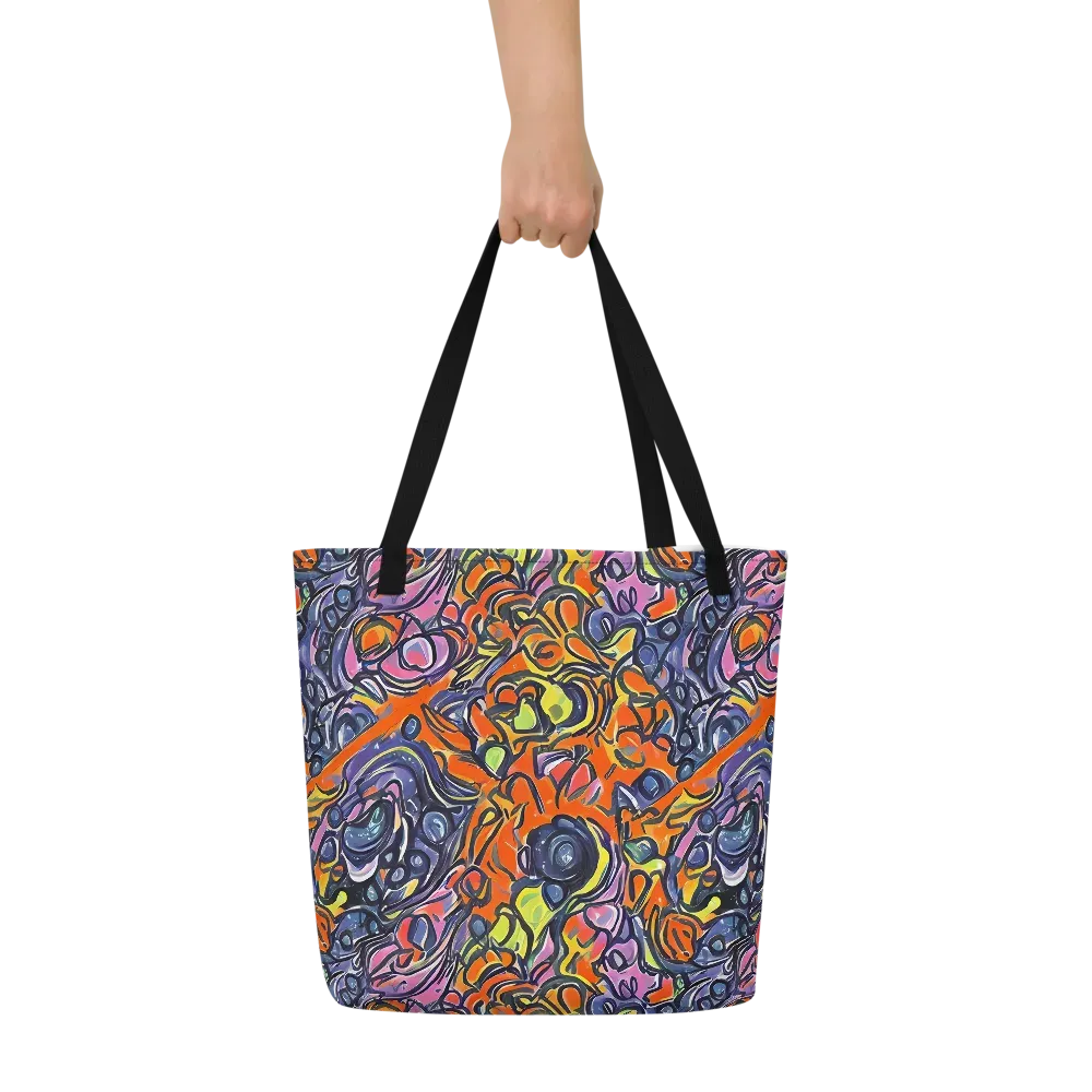 Molten Pop on Large Tote Bag W/ Pocket — Front