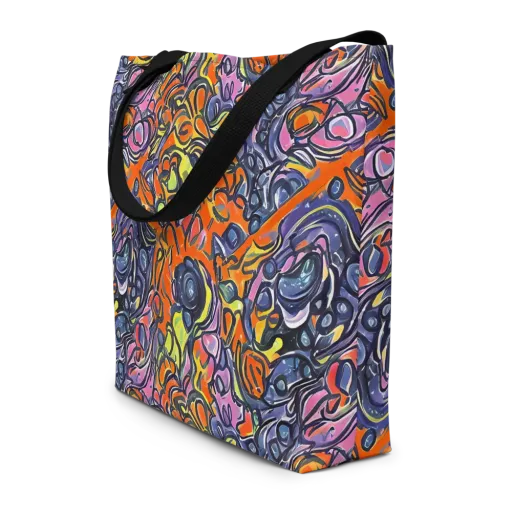 Molten Pop on a Large Tote Bag W/ Pocket