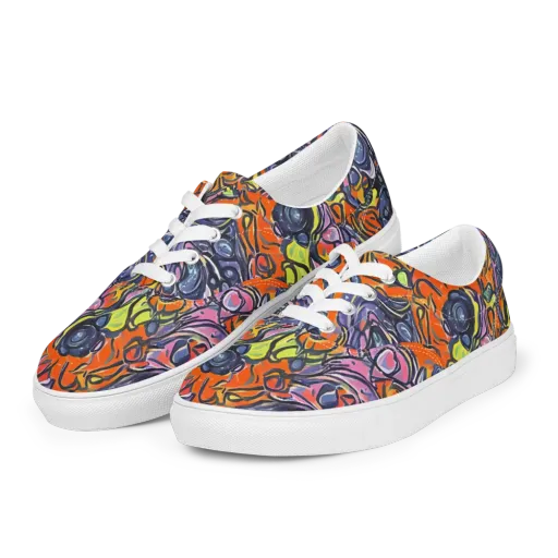 Molten Pop on a Men's Lace-Up Canvas Shoes