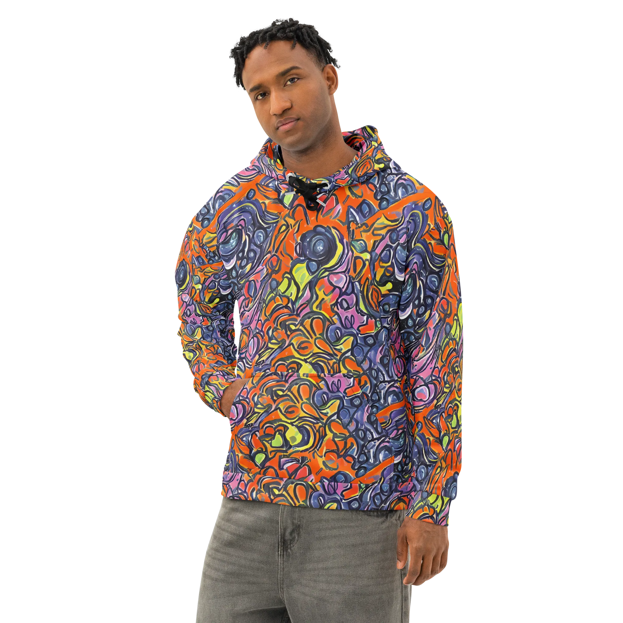 Molten Pop on Cotton Hoodie — Left Front