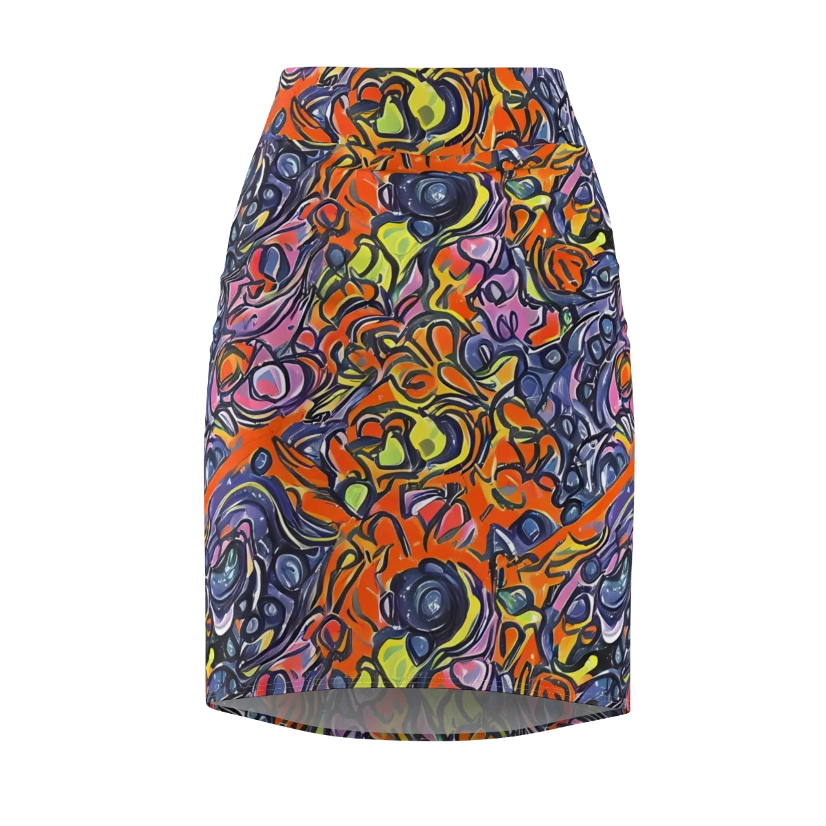 Molten Pop on Pencil Skirt — Front