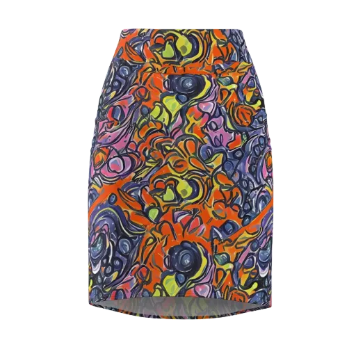 Molten Pop on a Pencil Skirt