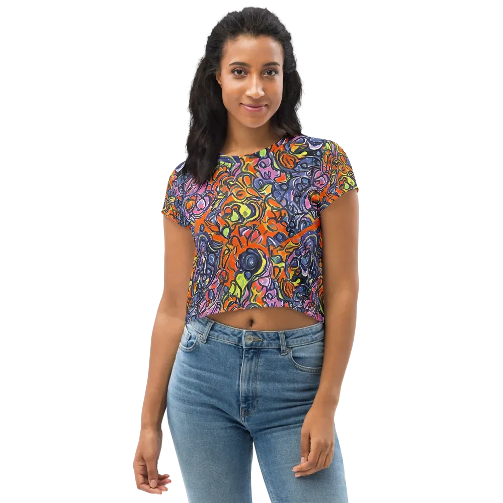 Molten Pop on Crop Tee — Front