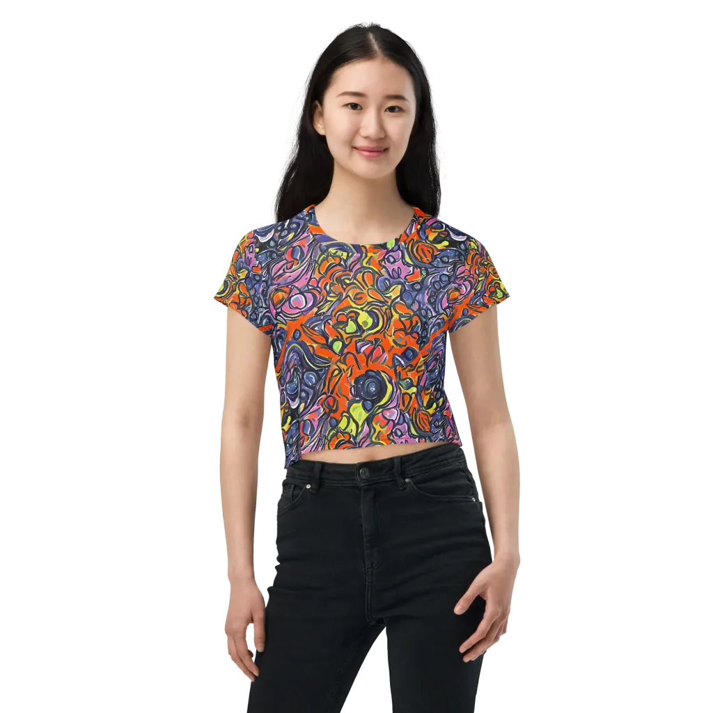 Molten Pop on Crop Tee — Front