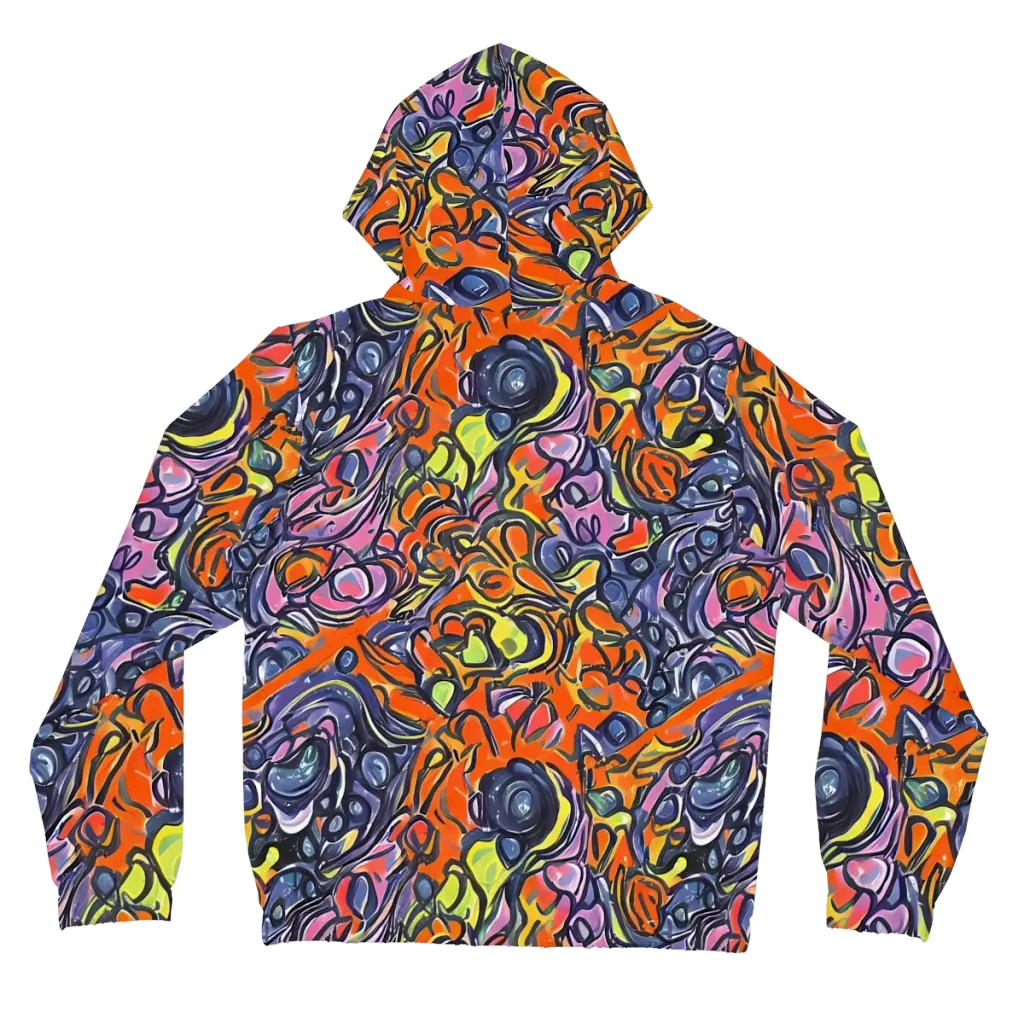 Molten Pop on Women's Full-Zip Hoodie — Back