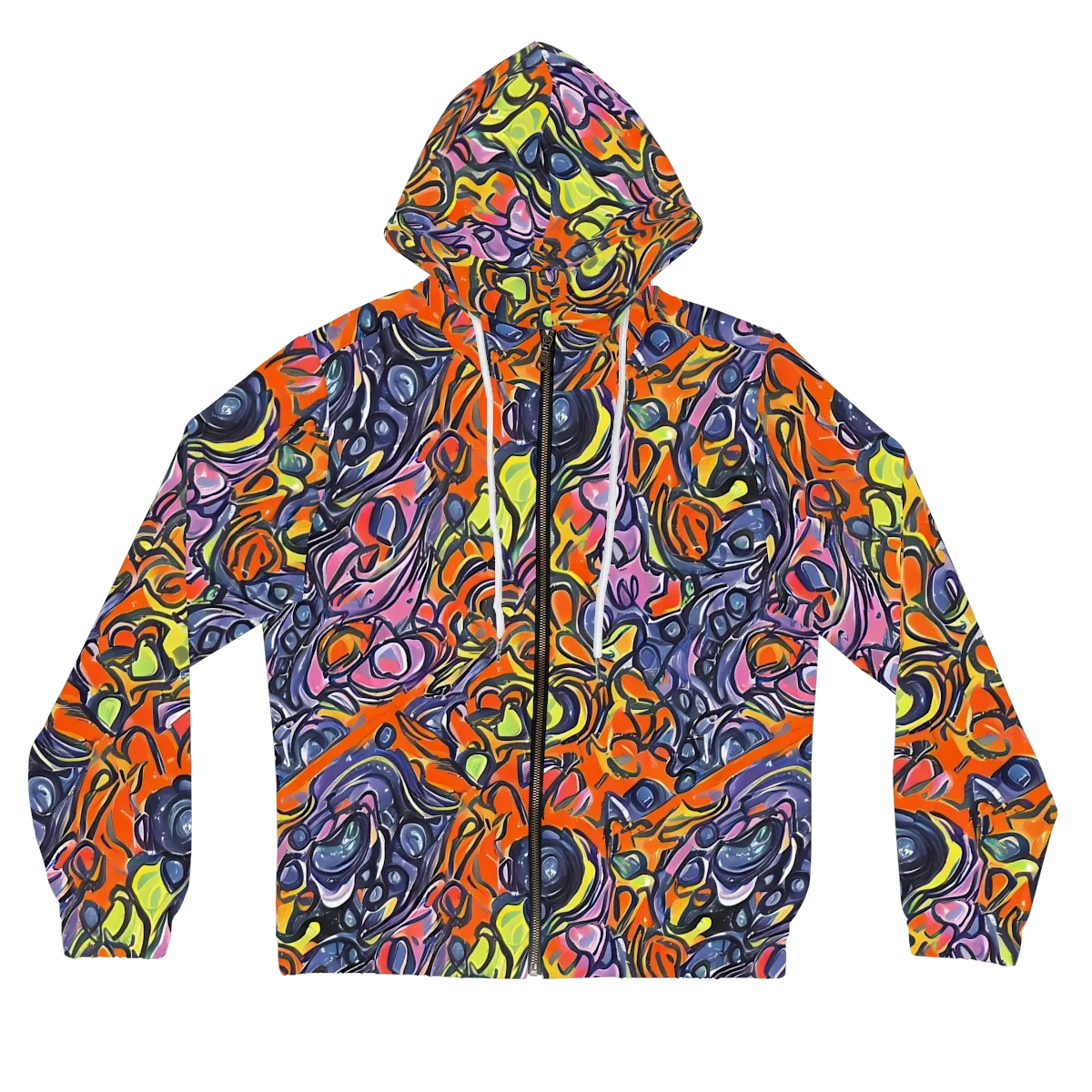 Molten Pop on Women's Full-Zip Hoodie — Front