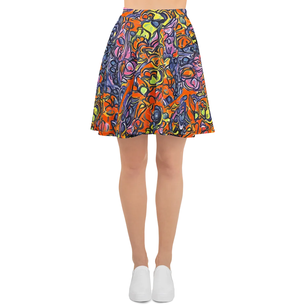 Molten Pop on Skater Skirt — Front